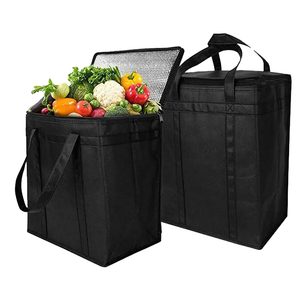 Custom Printed 15L Classic Large Portable Waterproof Insulated Non-Woven Bag for Food Delivery Wine Beer Beach <b>Cooler</b> Storage - Product Image 2
