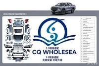 Kit carrosserie 1:1 WS Factory pour Toyota Hilux Revo 2016-2025 – Amélioration vers le modèle 2026 Travo 4x4 : Pare-chocs avant, calandre, capot, conversion facelift