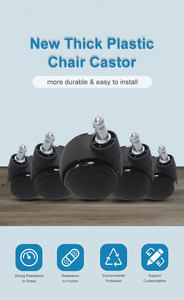 1,5 Zoll gerader Zahn Universal räder Flach bügel Stahlrohr möbel Bürostuhl Dreh rollen Blumen regal Räder Schule - Product Image 6