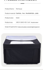 Haute Perspective Pet Chien Tente Jeu Clôture Respirant Maille Grande <span class=keywords><strong>Porte</strong></span> Confortable Coffre-fort Pliant Fermeture Éclair Y Compris Bébé Parcs - Product Image 6