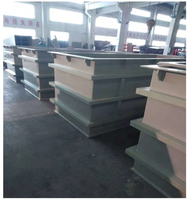 Réservoir de stockage en polypropylène naturelle, stockage avec galvanoplastie pour produits chimiques, anodiser et laver