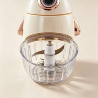 Mixeur alimentaire multifonctionnel 3 couches 6 lames, mini mixeur intelligent et mignon pour bébé