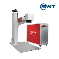 Nouvelle machine de gravure laser à fibre CNC refroidie par air SWT Laser -DB-01, puissance 10-50W, haute vitesse, compatible AI/DWG/DST, pour le retrait de verre arrière d'iPhone