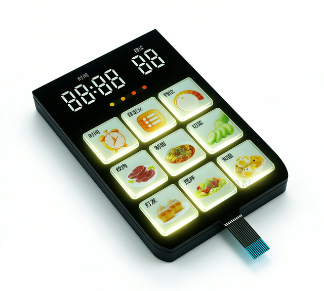 OEM 3D Touch Screen Switch Film for Home Appliances and Surface Machines Color Membrane PET/PC Material