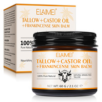 Crème Visage Anti-Âge Réparatrice et Hydratante Naturelle ELAIMEI à l'Huile de Ricin et au Baume de Frankincense (Marque Privée)