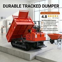 Mini-dumper chenillé robuste 1,8-3,5 tonnes, machine à ressorts hélicoïdaux Myanmar Japon, pompe à eau, charnières, mini-chargeuse chenillée