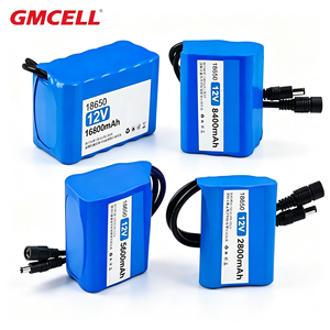 Baterai Lithium 12V, Paket Baterai Lithium-ion 18650 Isi Ulang 2-20Ah, 1000 Siklus, -20~60 ℃   untuk Peralatan Audio & Robot - Product Image 1