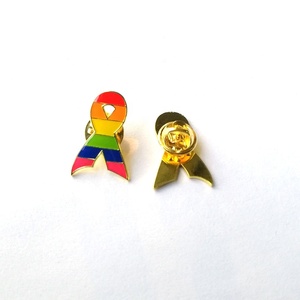 Bán Hot nhận thức tháng <span class=keywords><strong>October</strong></span> màu hồng Ribbon kim loại ve áo pins - Product Image 4