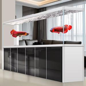 Großes Meerwasser-Aquarium mit Abgerundeten Ecken aus Aluminiumlegierung für Arowana-Fische, 600-2400L, Transparent, Ultra-Leise, für Wohnzimmer und Büro - Product Image 3