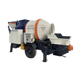 Pompe à béton mobile entièrement automatique de 40 m3/h, alimentée au diesel, portative, avec portée verticale de 50 m et horizontale de 150 m - Product Image 1