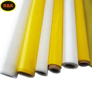 43T 48T 56T 90T 120T reusável aparafusar branco amarelo 100% poliéster impressão malha para serigrafia Usado para impressão de vidro