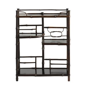Handmade Bamboo <b>Tea</b> Storage Rack Black <b>Standing</b> Non Folding <b>Tea</b> Ceremony Accessories Anji Origin Cp0987 - Product Image 5
