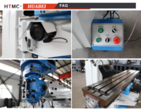 Fraiseuse universelle à tourelle robuste X6330, vente directe usine, tête de tourelle en option, système d'alimentation automatique DRO, fabriquée à Taïwan
