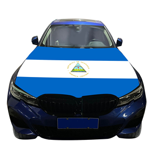 Funda para Capó de Coche con <span class=keywords><strong>Bandera</strong></span> Nacional de Nicaragua, Funda para Motor de Coche con <span class=keywords><strong>Bandera</strong></span>, Venta Directa de Fábrica, Tela de Poliéster - Product Image 4