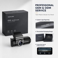 Caméra embarquée OEM/ODM 3,2 pouces, 2 objectifs, sans fil, WIFI, contrôle par application, GPS, enregistrement en time-lapse, DVR 3 canaux, 4K+2.5K
