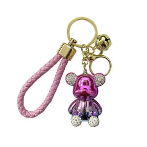 Llavero de Oso Violento con Diamantes de Imitación y Degradado Brillante, Colgante para Bolso de Niña, Venta al Por Mayor 2026 - Product Image 1