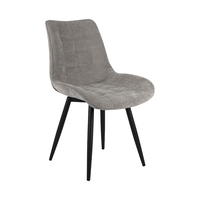 Chaises de salle à manger tissées au design moderne, dossier ergonomique, pieds en métal - Vente en gros directe usine pour salle à manger, maison, bureau, bar à domicile, salle de sport