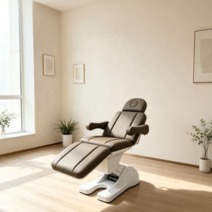 Table de massage électrique moderne pour salon de beauté et cosmétique avec cadre en fer, pliable, pédale chauffante - Product Image 2