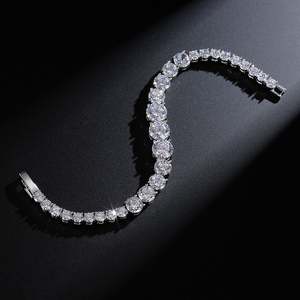 Rakol กำไล BP003เซอร์คอนคริสตัลสีเงินแพลทินัมสร้อยข้อมือเทนนิสสำหรับผู้หญิงของขวัญ2024 - Product Image 3