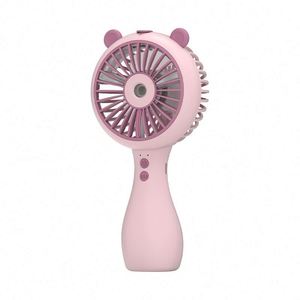 Hot Selling <b>USB</b> Rechargeable <b>Mini</b> Fan Humidifying Feature Portable Desktop Handheld Three Wind Promotional Business Gifts - Product Image 3