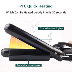 Rizador de Pelo Eléctrico con 5 Barriles, Pantalla LCD de Temperatura, Calentamiento <span class=keywords><strong>PTC</strong></span>, Plancha Onduladora y Rizadora - Product Image 6
