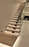 VIKO 2025 Escalier d'intérieur de haute qualité Design moderne Escaliers droits en acier et bois