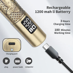 HIENA-Cortadora Eléctrica de Peluquería para Hombre, Cortadora de Pelo Profesional de Metal Portátil, Inalámbrica, para Salón de Belleza, para Hombre, 2017 - Product Image 5