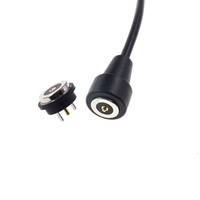 Cable de carga magnético fuerte de alto rendimiento, conector macho Circular de 2 pines, conector redondo personalizado, magnético