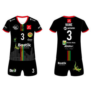 China machen billige Sublimation Team Volleyball Trikot Mann und Frau Red Volleyball Sportswear - Product Image 2