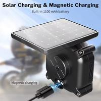Charge solaire sans fil moto TPMS moteur pression des pneus surveillance de la température des pneus système d'alarme avec 2 capteurs externes