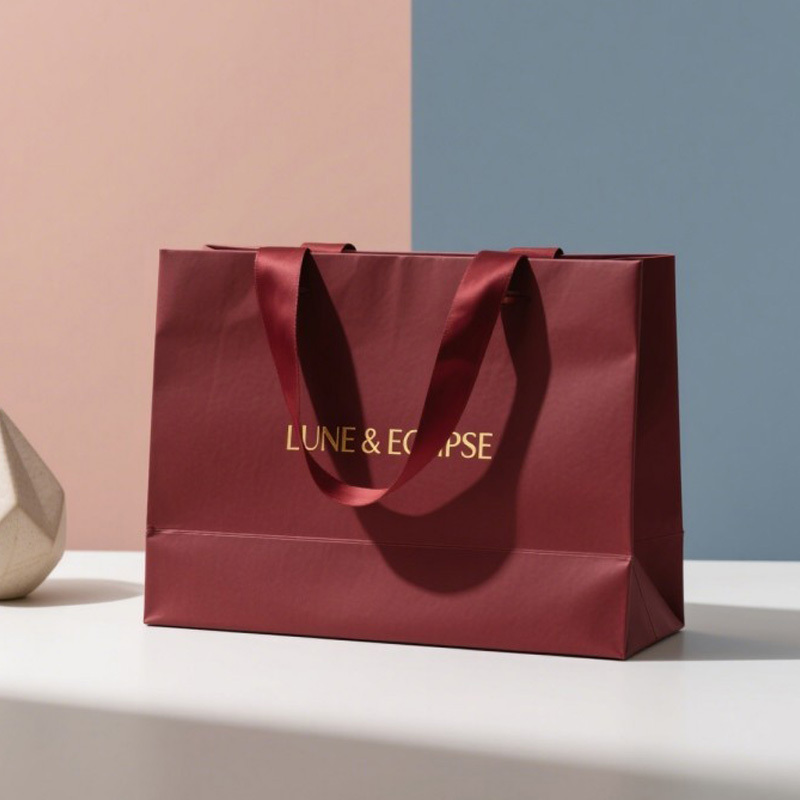 Custom Branded Shopping Bags With Twisted