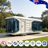 Capsule d'hébergement de luxe extensible et intelligente pour hôtel mobile, idéale pour les sites de villégiature en plein air, le camping et la vie en maison de vacances