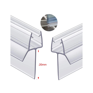 Nouvel Arrivage Bande de joint inférieure pour porte coulissante en verre 6 mm en plastique moderne avec garantie 1 an et accessoires de fixation à vis - Product Image 1