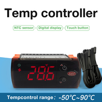 Vente en gros thermostat numérique double capteur régulateur de température régulateur de température incubateur relais brassage incubateur chauffage