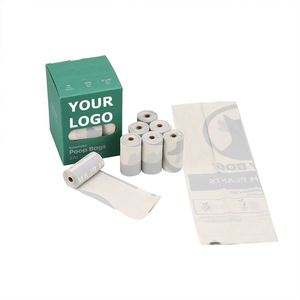 Sacs à déchets personnalisés pour animaux de compagnie, sacs en plastique biodégradables en amidon de maïs pour la collecte des excréments canins avec distributeur - Product Image 6