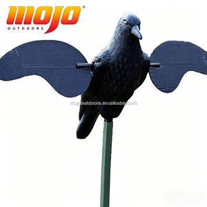 MOJO Outdoors Appât pour Corbeaux Magnétique à Ailes Battantes, Attire les Oiseaux, Alimenté par 6 Piles AA, Conception Légère en Plastique, Longue Portée - Product Image 6