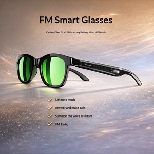 Occhiali Audio Bluetooth F09 Due-in-<span class=keywords><strong>uno</strong></span> con Radio FM, Lenti Intelligenti <span class=keywords><strong>a</strong></span> Cambio Colore, Occhiali da Sole per Ascoltare Musica all'Aperto - Product Image 1