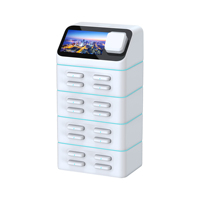 Quiosco de Pago RFID con Pantalla POS, Resistente al Fuego, con Sistema Operativo Android, Estación de Alquiler de Baterías Externas, 4G+WiFi, Bluetooth 5.2 para Carga de Celulares