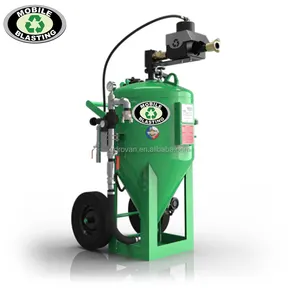Automatic mobile dust free sand blaster for rust /marker line removal