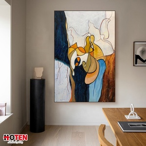 Arte decorativa della parete <span class=keywords><strong>di</strong></span> arte astratta su ordinazione della tela moderna <span class=keywords><strong>di</strong></span> grandi dimensioni della pittura a olio originale con stile unico - Product Image 5