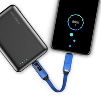 Cable USB para Llavero 3 en 1, Cable de Carga Rápida con Pantalla LED Magnética, Magnético N52, Cargador OTG de Teléfono a Teléfono para Todos los iPhone