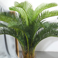 SAISON Réel À la Recherche En Plastique Bonsaï Arbre Artificiel Palmier Intérieur Extérieur Décoration Faux Plante En Pot