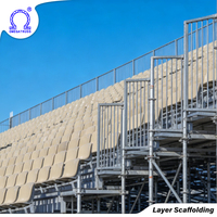 Tribunes métalliques portables pour événements sportifs en plein air, avec échafaudage à plusieurs niveaux, sièges pour spectacles