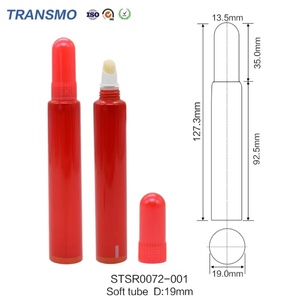 Empty Containers for Lip Balm Empty Lip Gloss Container 15ml Empty Lip Balm Tube Luxury Lipgloss Tubes Red - Product Image 2