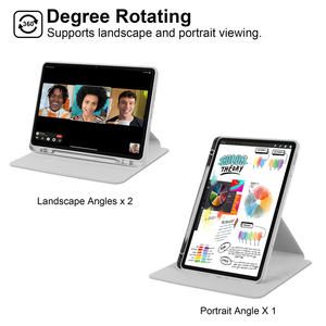 Funda para <span class=keywords><strong>Huawei</strong></span> Honor Pad X9 con Soporte para Lápiz, Rotación de 360 Grados, Parte Trasera Acrílica Transparente, Funda con Soporte para Honor Pad X9 de 11.5 Pulgadas - Product Image 5