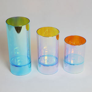 Luminarias de cristal con cilindro, luminarias luminosas de vidrio, decoración - Product Image 3