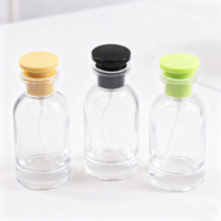 Flacons vaporisateurs de parfum en verre modernes personnalisés, 50 ml, flacon vaporisateur de parfum portable en verre avec logo et boîte personnalisés
