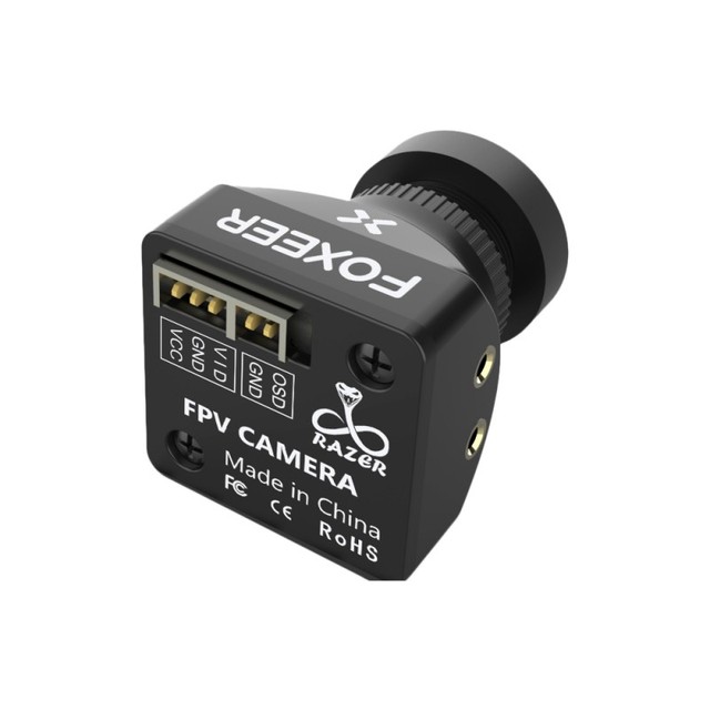 2023 Foxeer Mini Standard Razer 1200TVL FPV Camera Sony 1/3" CMOS Sensor PAL NTSC Switchable 4ms Latency Motors for RC Drone