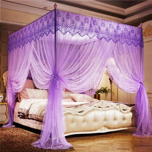 Usine Dentelle Broderie Bord Plegable Intérieur De Luxe <span class=keywords><strong>Amovible</strong></span> <span class=keywords><strong>Moustiquaire</strong></span> pour <span class=keywords><strong>Lit</strong></span> - Product Image 5