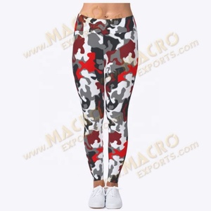 Mallas de gimnasio de Yoga de cintura alta para mujer con estampado de alfabeto digital de seis líneas Tiktok modelos populares OEM pantalón de cuatro pines - Product Image 5
